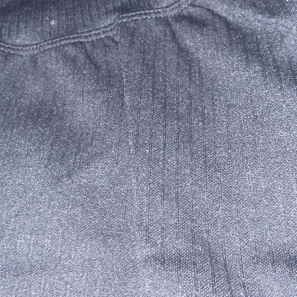 BLACK RIBBED LEGGINGS - Picture 3 of 3